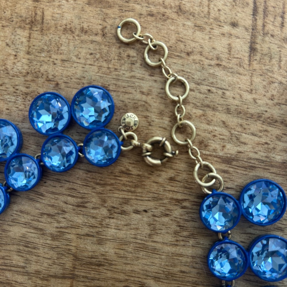 J. Crew Vibrant Blue Necklace and Earring Set - Picture 3 of 4